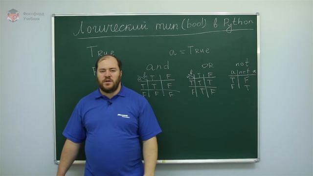 Информатика. Язык Python: Логический тип (bool) в Python. Центр онлайн-обучения «Фоксфорд» смотреть онлайн