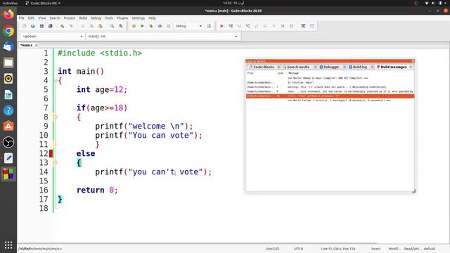 How to fix the c compilation error: 'else' without a previous 'if' смотреть онлайн