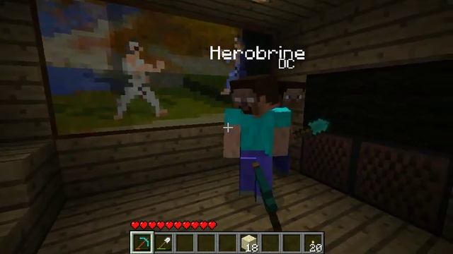 Minecraft glitch Herobrine's skin смотреть онлайн