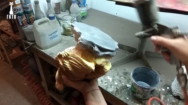 Обучение покраски гипсовых фигур- сова смотреть онлайн