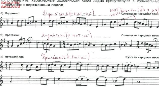 Сольфеджио 7 класс Калинина ОТВЕТЫ Страница 15 Лады Народной Музыки Продолжение смотреть онлайн