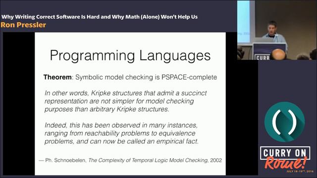Ron Pressler Why Writing Correct Software Is Hard and Why Math (Alone) Won’t Help Us Curry смотреть онлайн