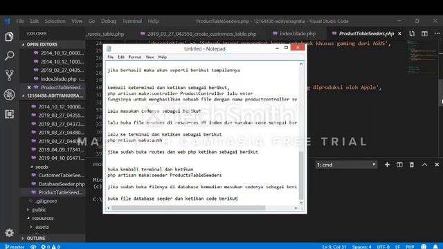 ayo belajar laravel membuat aplikasi manajemen products dan customer смотреть онлайн