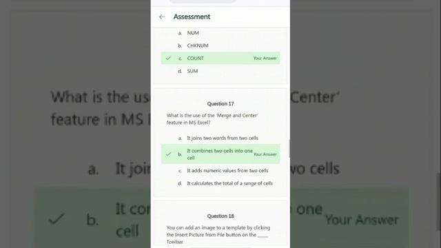 Naan Mudhalvan Beginners Microsoft Excel assessment test answer смотреть онлайн