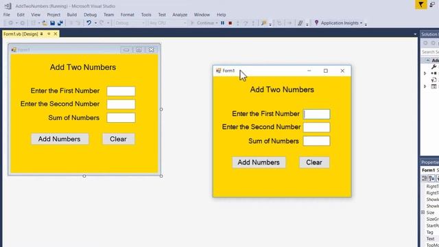 Visual Basic Beginner Tutorial - Getting Inputs to Add Two Numbers смотреть онлайн