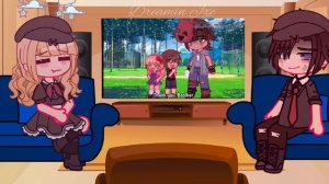 Past William and Mrs. Afton react to their kids/the Afton kids | Gacha/FNAF | AU