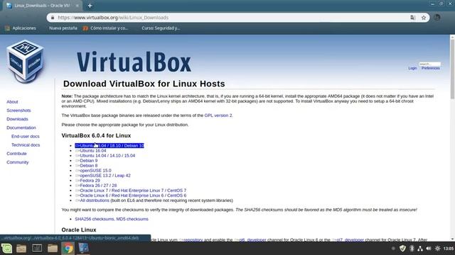 Linux mint 19.1 instalar VirtualBox 6.0 смотреть онлайн