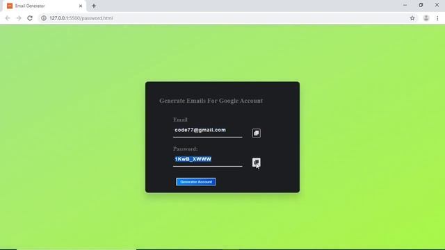 Google Account Generator | Email and Password Generator смотреть онлайн