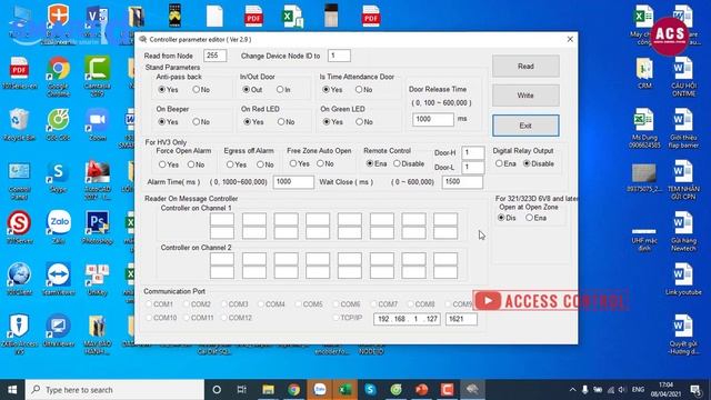 Cách thay đổi Node ID đầu đọc Soyal bằng phần mềm | How to set Node ID Soyal reader | ACCESS CONTRO смотреть онлайн