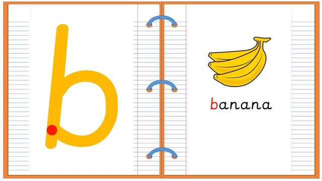 Lowercase Alphabet Letter B Learn to Read and Write смотреть онлайн