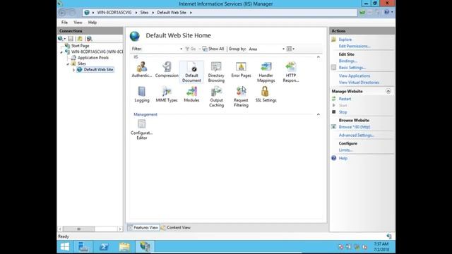 WEB SERVER Installation & Configuration in windows Server 2012 | IIS in Hindi смотреть онлайн