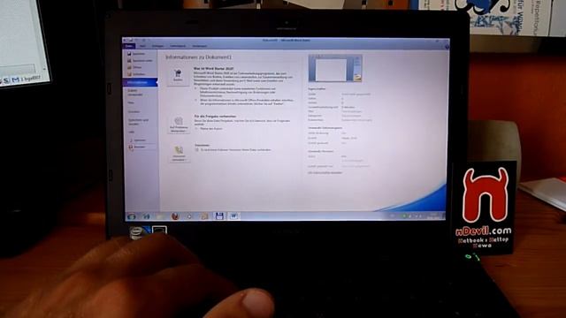 Microsoft Office 2010 Starter Test on Netbook смотреть онлайн