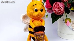Амигуруми: схема Пчёлка с мёдом. Игрушки вязаные крючком - Free crochet patterns.
