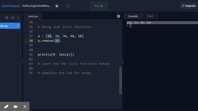 Unit 2 - Lists & Append, Remove, Pop functions, and Slicing - Python смотреть онлайн