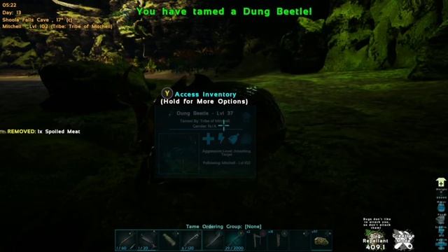 taming a dung beetle on Ark survival Lost island смотреть онлайн