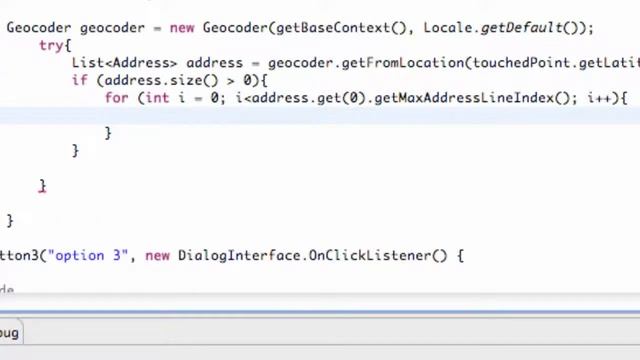 Android Developing Applications Tutorial 137 Geocoding a Location for an Address смотреть онлайн