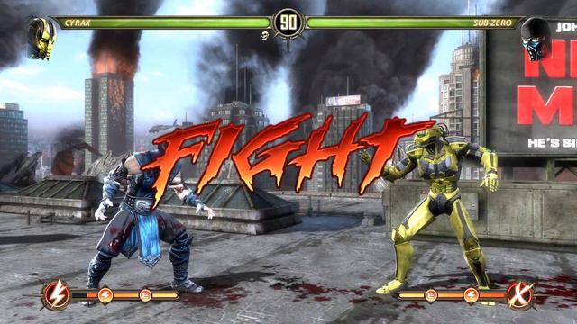 Mortal Kombat 9(Cyrax vs.Sub-Zero) смотреть онлайн