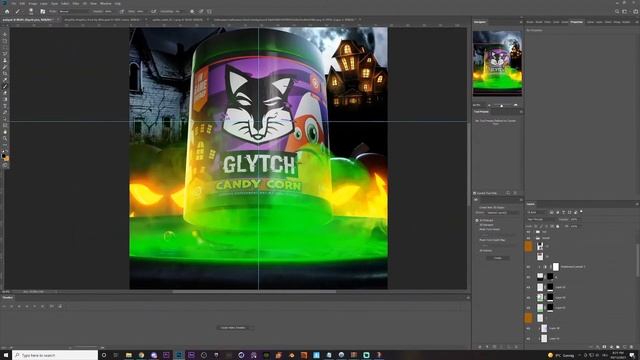 Glytch HALLOWEEN Poster | Photoshop Speedart смотреть онлайн