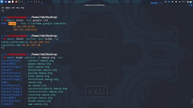 how to use amass scanner in kali linux | amass tutorial for beginners | owasp | bug Bounty смотреть онлайн