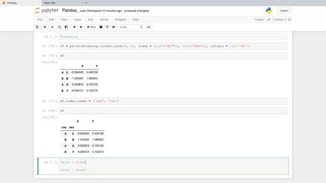 05. Pandas - Combining DataFrames , Reshaping (Long form , Wide form) , Pivots смотреть онлайн