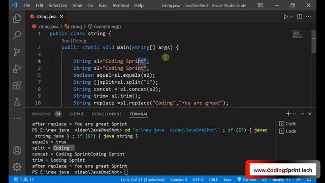 Operations of Strings Video In JAVA | Methods of String (Coding) | PART - 2 смотреть онлайн