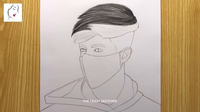 How to draw a beautiful boy with face mask | Art | A Boy with Face Mask drawing | The Crazy Sketche смотреть онлайн