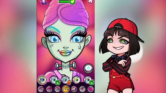 Делаю новый имидж для Монстер Хай! Эволюция Фрэнки Штейн в игре Monster Hig Салон красоты