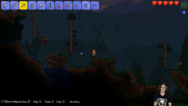 How to Craft Wood Armor | How to Play Terraria #2 [Android, PC, iOS] смотреть онлайн