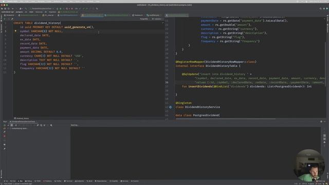 ExDividend.app - Indie Software Dev - PostgreSQL and JDBI - Dividend History Database Work смотреть онлайн