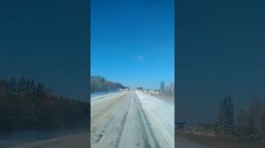 трасса Пермь-Киров Карагайский район Ускоренная съемка.