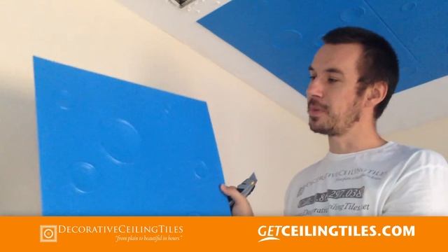 How-To Install A La Maison Styrofoam Ceiling Tiles and Crown Molding смотреть онлайн
