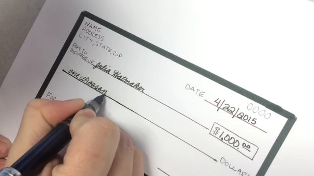 How to write a check смотреть онлайн