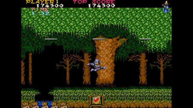 Ghosts And Goblins - (Hardest Difficulty) Arcade Longplay #99【Longplays Land】