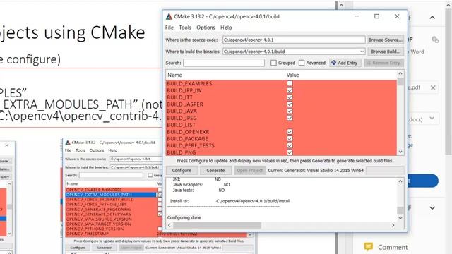 OpencCV4 Contrib Install2
