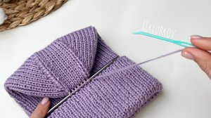 Любимая модель детей и взрослых. Эта макушка пойдет всем. Шапка спицами для для новичка и профи.