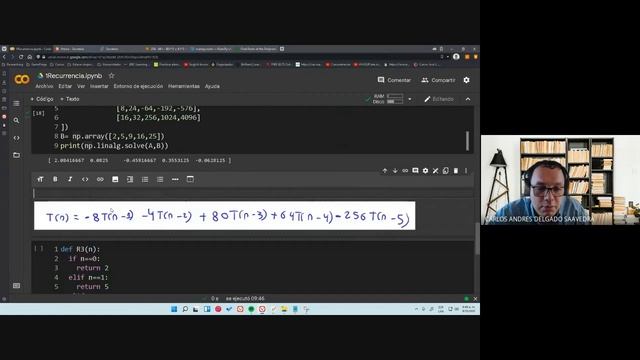 Matemáticas discretas II Clase 6c Recurrencias homogeneas смотреть онлайн