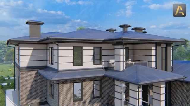 Безупречный дом для загородной жизни. Обзор дома с гаражом, сауной, кабинетом, террасой и балконами смотреть онлайн