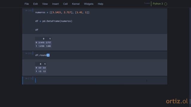 Pandas - Ejercicio 123: Redondear Valores Reales con la Función DataFrame.round смотреть онлайн