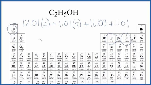 Molar Mass / Molecular Weight of C2H5OH : Ethanol смотреть онлайн