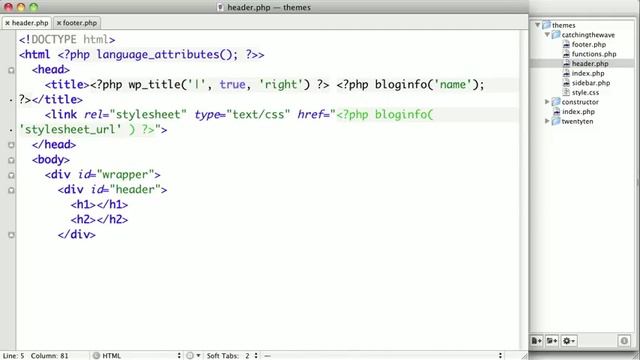 Wordpress Theme Design Course: Headers and Footers смотреть онлайн