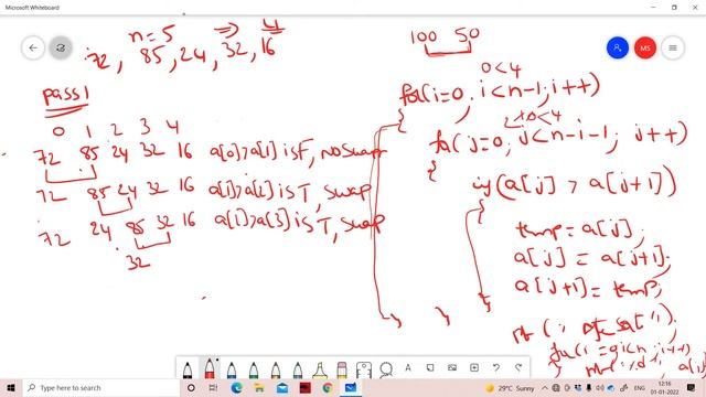 Bubble Sort in Telugu || Explanation || Algorithm || Example Tracing ||Time Complexity||DS In Teleg смотреть онлайн