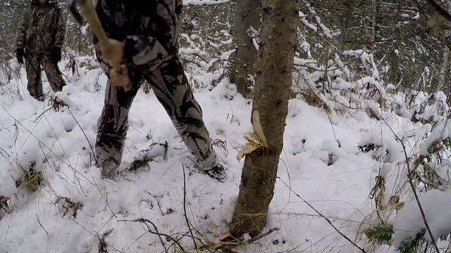 КАК ПРАВИЛЬНО РУБИТЬ СУХОСТОЙ НА ДРОВА В ЛЕСУ. смотреть онлайн
