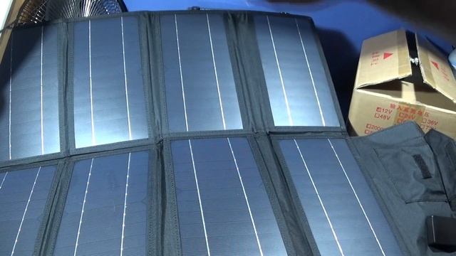 CJ3000Q Inverter Set-Up With Folding Solar Panel For Backup Power.