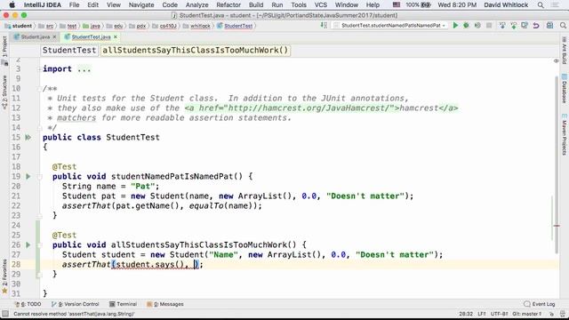 Java@PSU Summer 2017 Week 1, Part 3 смотреть онлайн