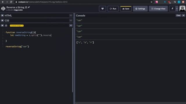How to reverse a string in Javascript смотреть онлайн