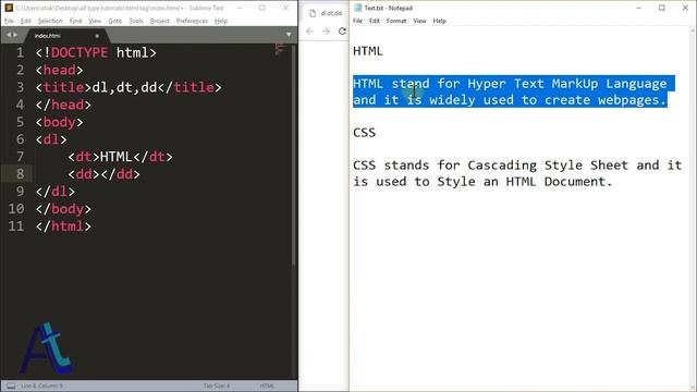 Dl, dt & dd tags - html 5 tutorial in hindi/urdu - Class - 36 смотреть онлайн