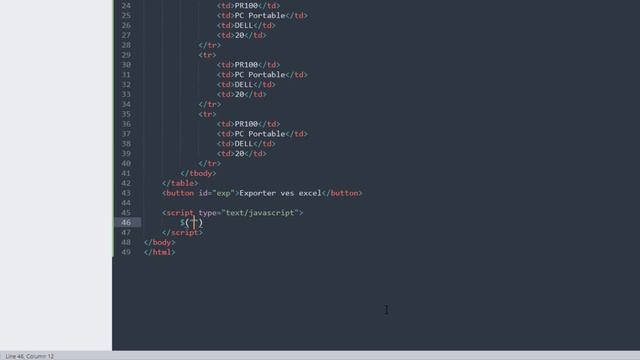 Exporter un tableau HTML vers Excel смотреть онлайн