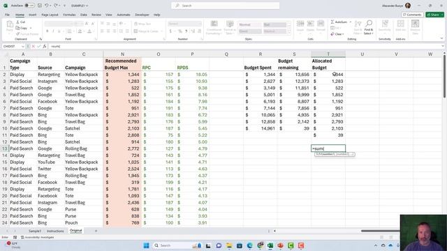 Optimize Ad Campaign Budget Allocation with Excel Solver (Part 1) смотреть онлайн