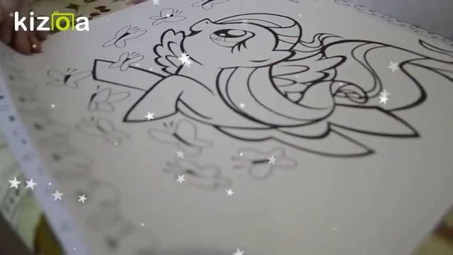 #Мегараскраска  #MyLittlePony. Как правильно раскрашивать раскраску. Наклейки с #Mайлитлпони