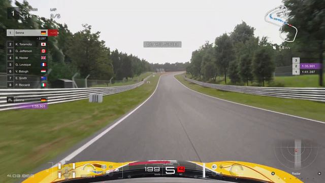 Gran Turismo 7 | Career | GT Cup Group 4 | Brands Hatch Grand Prix Circuit | McLaren 650S Group 4